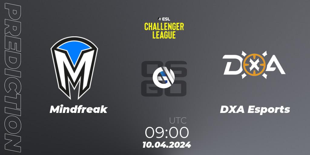 Mindfreak vs DXA Esports: Match Prediction. 10.04.2024 at 09:00, Counter-Strike (CS2), ESL Challenger League Season 47: Oceania