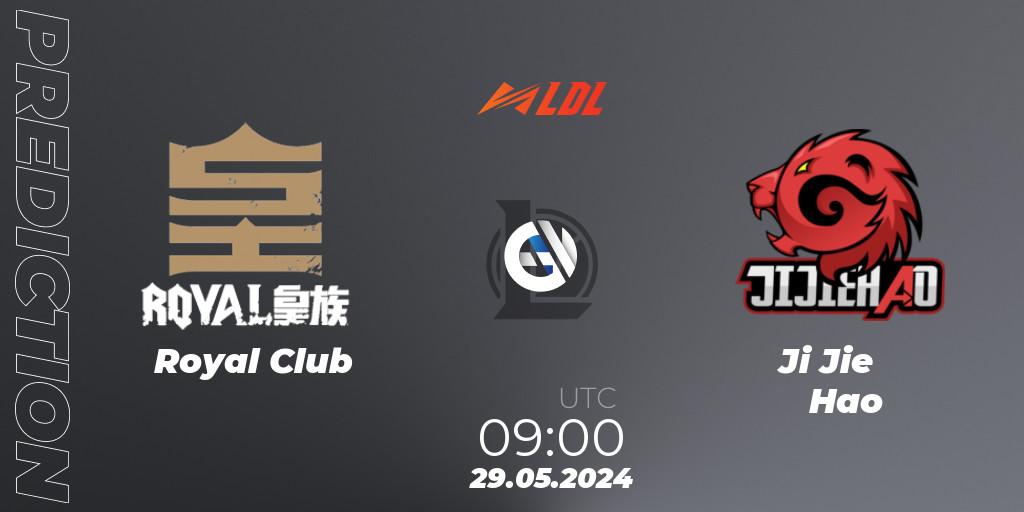 Royal Club vs Ji Jie Hao: Match Prediction. 29.05.2024 at 09:00, LoL, LDL 2024 - Stage 3