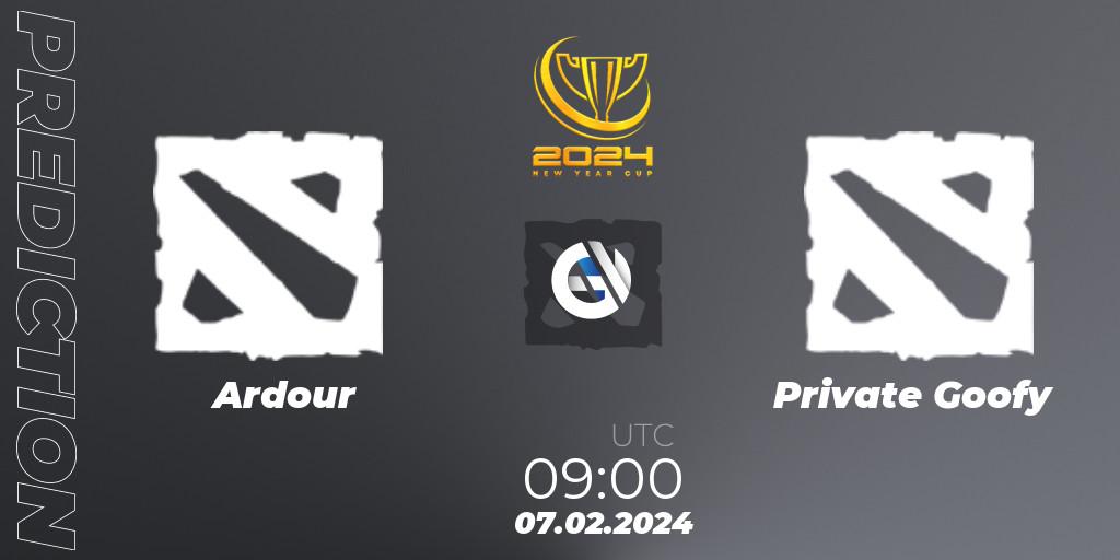 Ardour vs Private Goofy: Match Prediction. 07.02.2024 at 09:00, Dota 2, New Year Cup 2024