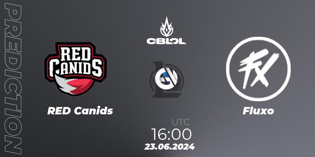 RED Canids vs Fluxo: Match Prediction. 23.06.2024 at 16:00, LoL, CBLOL Split 2 2024 - Group Stage