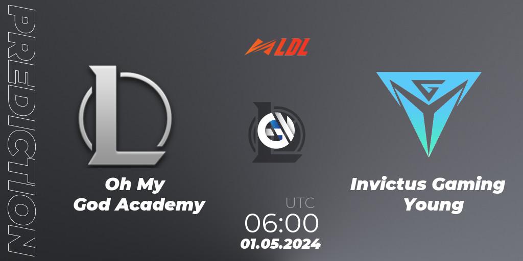 Oh My God Academy vs Invictus Gaming Young: Match Prediction. 01.05.24, LoL, LDL 2024 - Stage 2