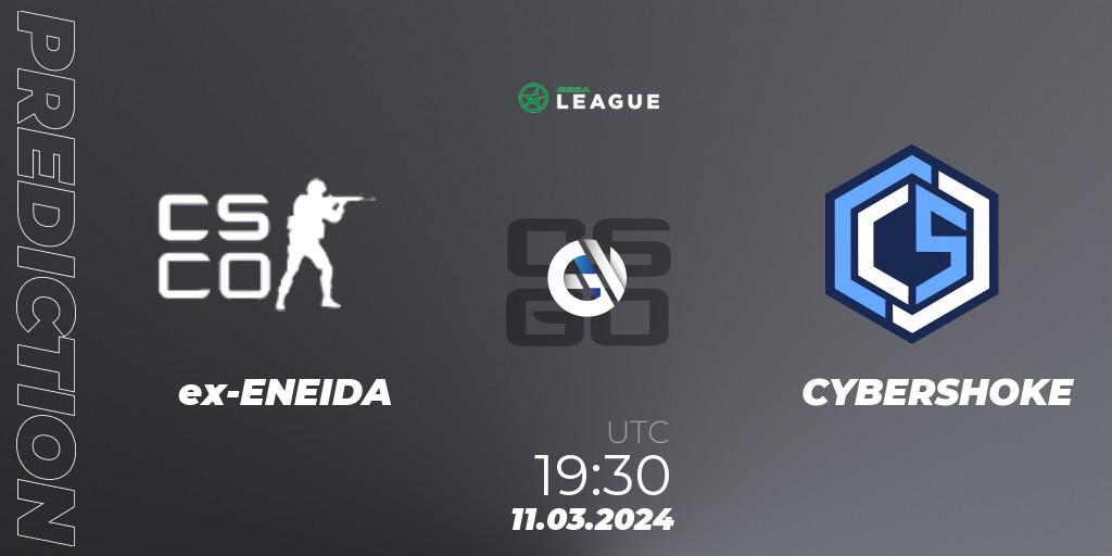 ex-ENEIDA vs CYBERSHOKE: Match Prediction. 11.03.2024 at 18:00, Counter-Strike (CS2), ESEA Season 48: Advanced Division - Europe