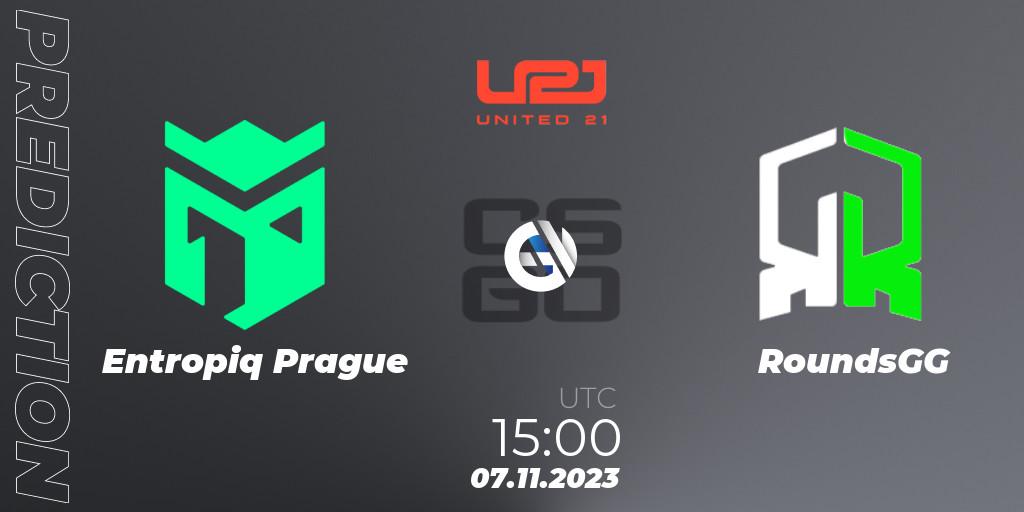 Entropiq Prague vs RoundsGG: Match Prediction. 07.11.2023 at 15:00, Counter-Strike (CS2), United21 Season 7: Division 2