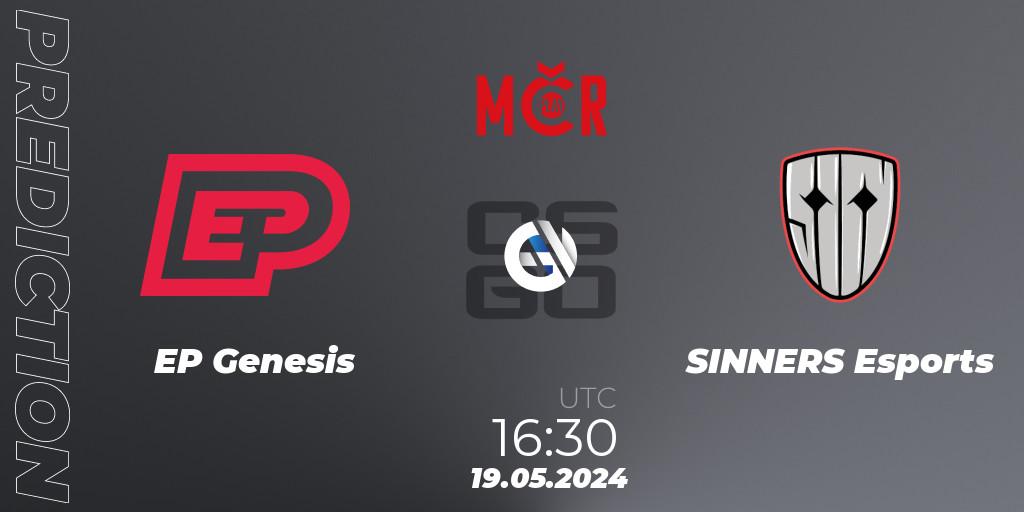 EP Genesis vs SINNERS Esports: Match Prediction. 19.05.2024 at 16:30, Counter-Strike (CS2), Tipsport Cup Spring 2024: Online Stage