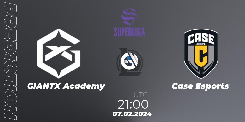 GIANTX Academy vs Case Esports: Match Prediction. 07.02.2024 at 21:00, LoL, Superliga Spring 2024 - Group Stage