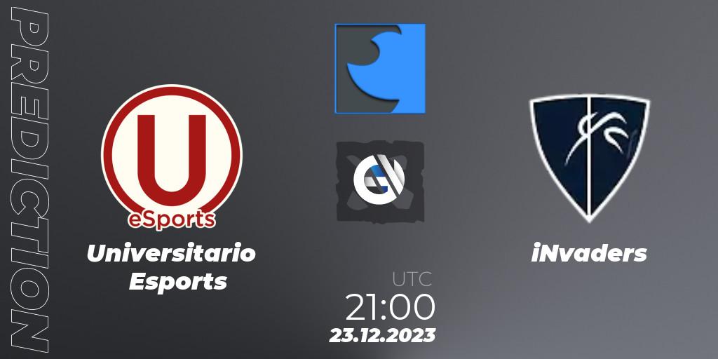 Universitario Esports vs iNvaders: Match Prediction. 23.12.2023 at 21:00, Dota 2, FastInvitational DotaPRO Season 2