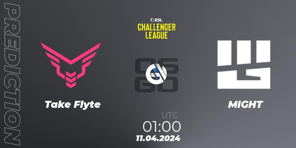 Take Flyte vs MIGHT: Match Prediction. 11.04.2024 at 01:00, Counter-Strike (CS2), ESL Challenger League Season 47: North America