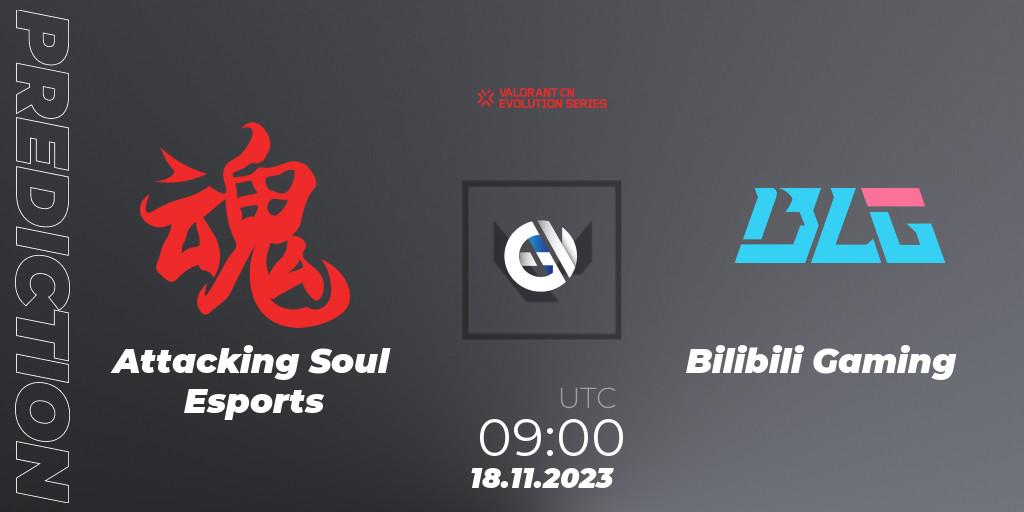 Attacking Soul Esports vs Bilibili Gaming: Match Prediction. 18.11.23, VALORANT, VALORANT China Evolution Series Act 3: Heritability