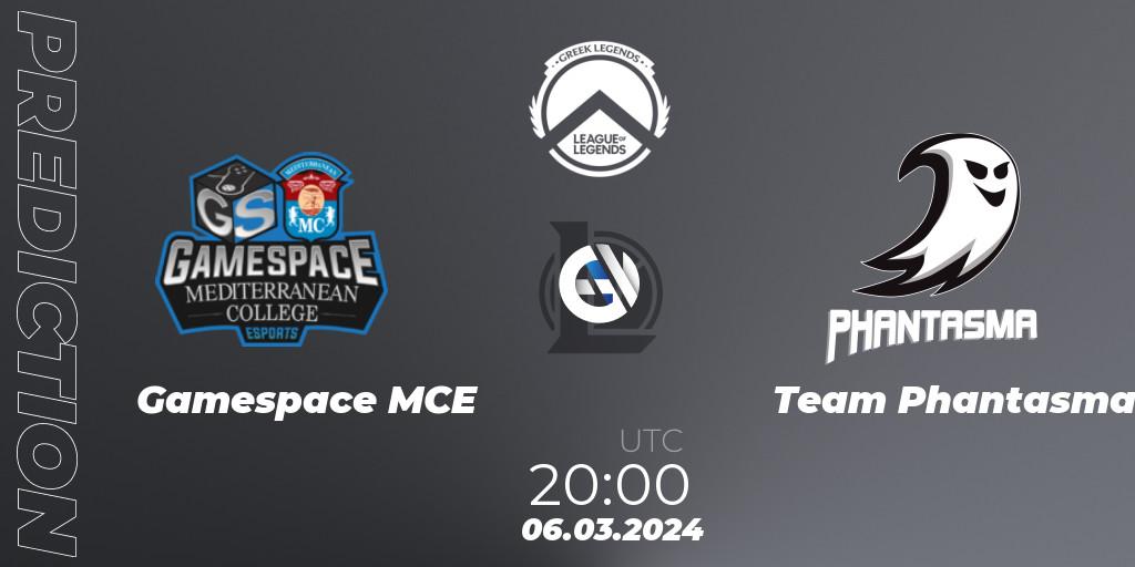 Gamespace MCE vs Team Phantasma: Match Prediction. 06.03.2024 at 20:00, LoL, GLL Spring 2024