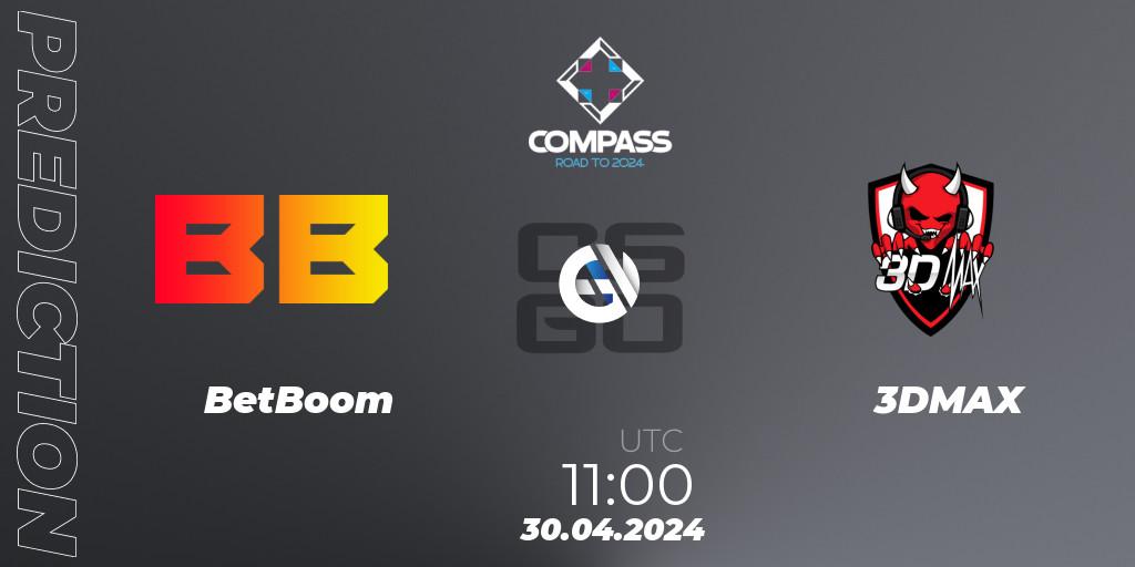 BetBoom vs 3DMAX: Match Prediction. 30.04.2024 at 11:00, Counter-Strike (CS2), YaLLa Compass Spring 2024