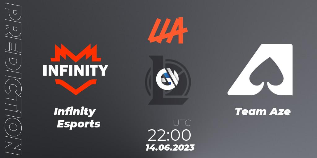 Infinity Esports vs Team Aze: Match Prediction. 14.06.2023 at 22:00, LoL, LLA Closing 2023 - Group Stage