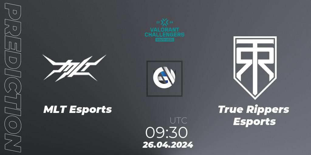 MLT Esports vs True Rippers Esports: Match Prediction. 26.04.24, VALORANT, VALORANT Challengers 2024 South Asia: Split 1 - Cup 2