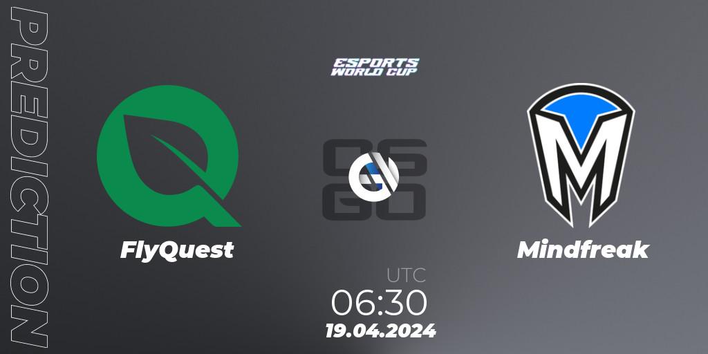 FlyQuest vs Mindfreak: Match Prediction. 19.04.2024 at 06:30, Counter-Strike (CS2), Esports World Cup 2024: Oceanic Closed Qualifier