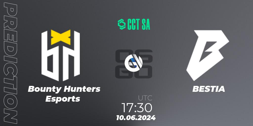 Bounty Hunters Esports vs BESTIA: Match Prediction. 10.06.2024 at 17:55, Counter-Strike (CS2), CCT Season 2 South America Series 1