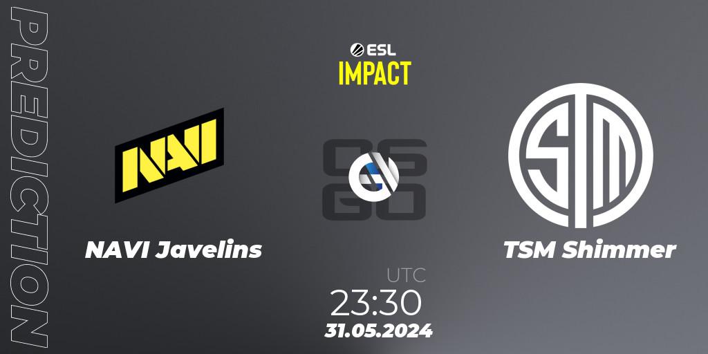 NAVI Javelins vs TSM Shimmer: Match Prediction. 01.06.2024 at 00:25, Counter-Strike (CS2), ESL Impact League Season 5 Finals