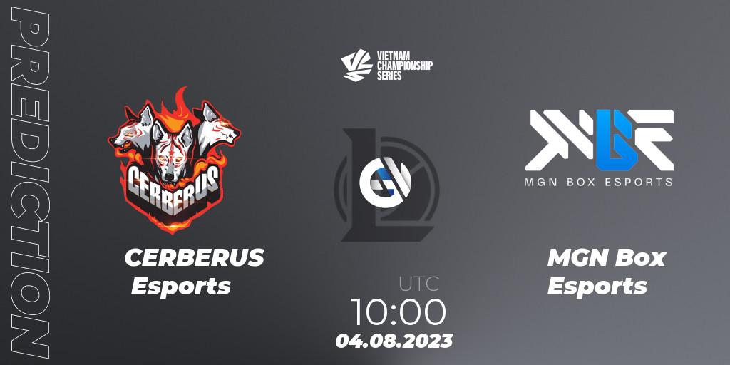 CERBERUS Esports vs MGN Box Esports: Match Prediction. 04.08.2023 at 11:15, LoL, VCS Dusk 2023