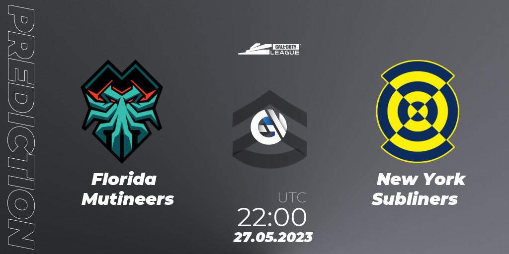 Florida Mutineers vs New York Subliners: Match Prediction. 27.05.2023 at 22:00, Call of Duty, Call of Duty League 2023: Stage 5 Major