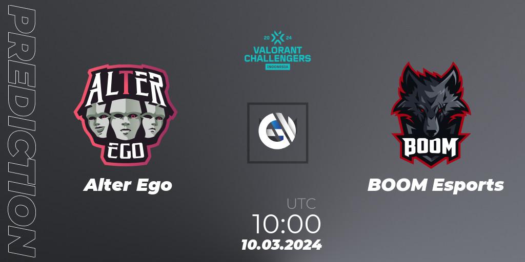 Alter Ego vs BOOM Esports: Match Prediction. 10.03.24, VALORANT, VALORANT Challengers Indonesia 2024: Split 1
