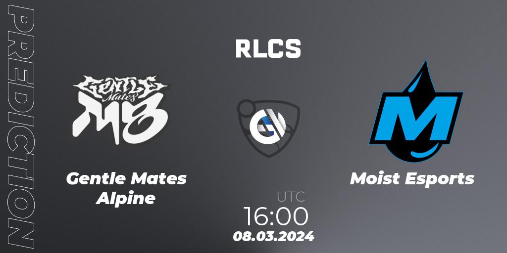 Gentle Mates Alpine vs Moist Esports: Match Prediction. 08.03.24, Rocket League, RLCS 2024 - Major 1: Europe Open Qualifier 3