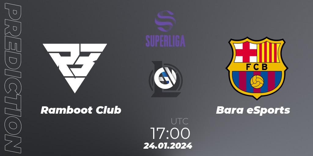 Ramboot Club vs Barça eSports: Match Prediction. 24.01.2024 at 17:00, LoL, Superliga Spring 2024 - Group Stage
