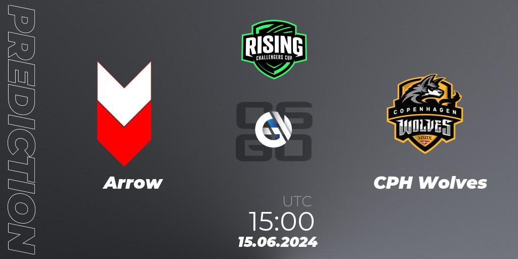 Arrow vs CPH Wolves: Match Prediction. 17.06.2024 at 15:00, Counter-Strike (CS2), Rising Challengers Cup #1