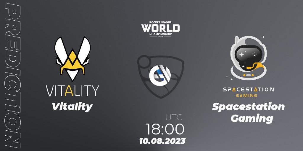 Vitality vs Spacestation Gaming: Match Prediction. 10.08.23, Rocket League, Rocket League Championship Series 2022-23 - World Championship Group Stage