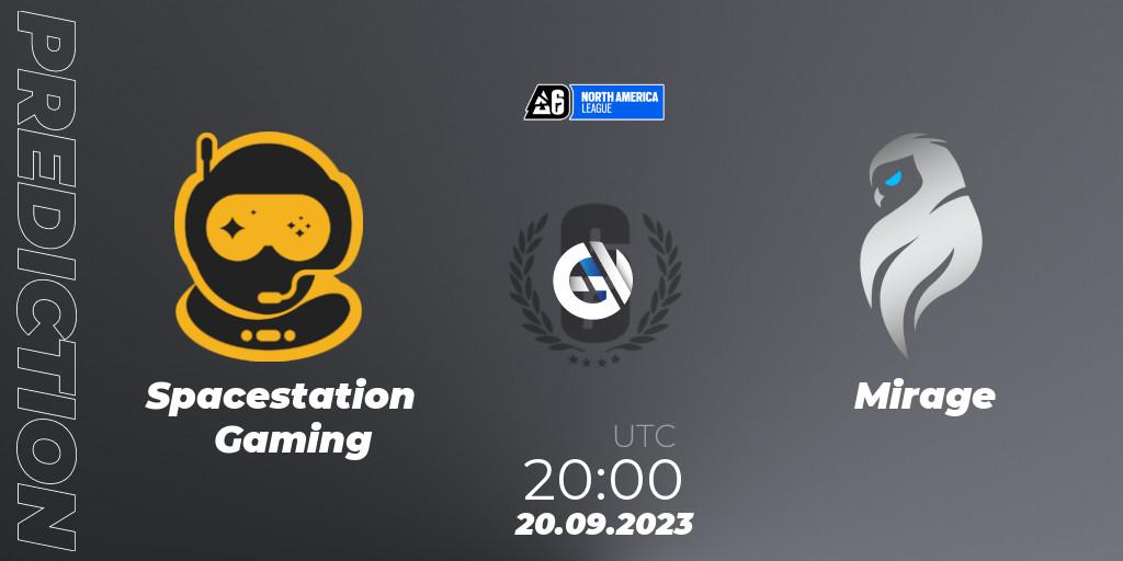 Spacestation Gaming vs Mirage: Match Prediction. 20.09.2023 at 20:00, Rainbow Six, North America League 2023 - Stage 2