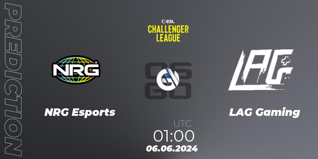 NRG Esports vs LAG Gaming: Match Prediction. 06.06.2024 at 01:00, Counter-Strike (CS2), ESL Challenger League Season 47: North America