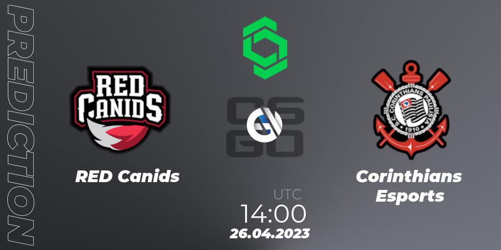 RED Canids vs Corinthians Esports: Match Prediction. 26.04.2023 at 14:00, Counter-Strike (CS2), CCT South America Series #7