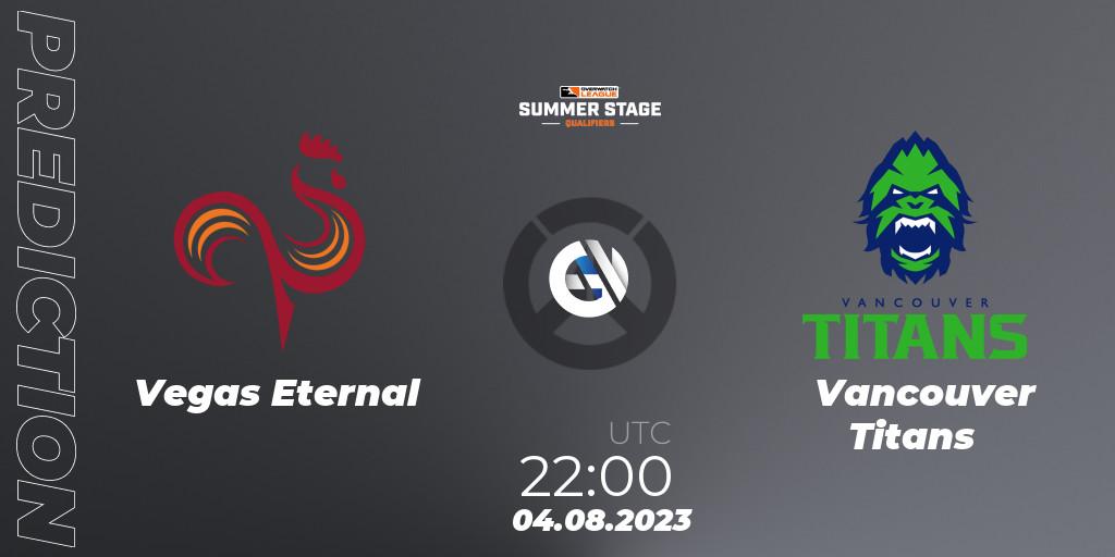 Vegas Eternal vs Vancouver Titans: Match Prediction. 04.08.23, Overwatch, Overwatch League 2023 - Summer Stage Qualifiers