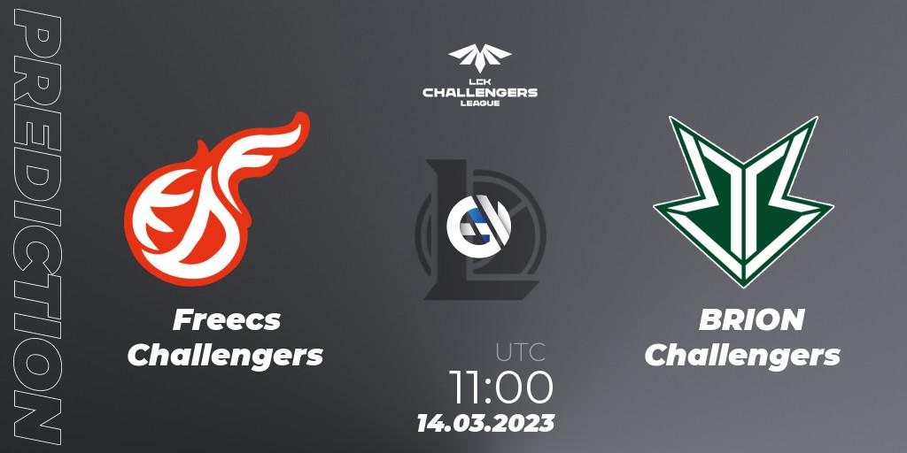 Freecs Challengers vs BRION Challengers: Match Prediction. 14.03.2023 at 11:00, LoL, LCK Challengers League 2023 Spring