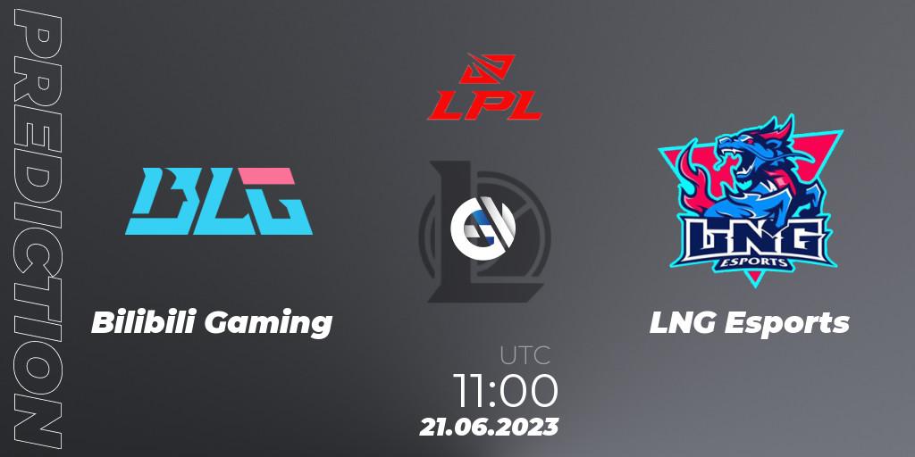 Bilibili Gaming vs LNG Esports: Match Prediction. 21.06.2023 at 12:00, LoL, LPL Summer 2023 Regular Season