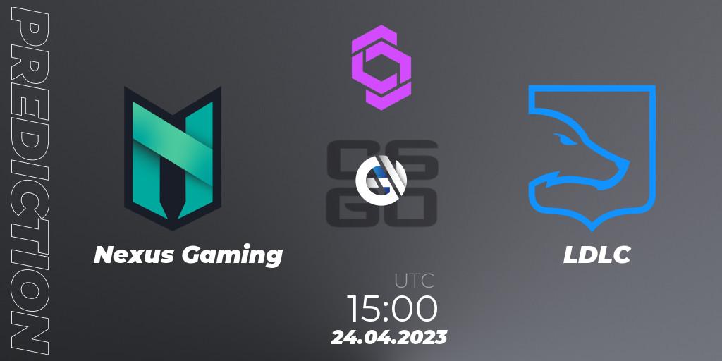 Nexus Gaming vs LDLC: Match Prediction. 24.04.2023 at 15:00, Counter-Strike (CS2), CCT West Europe Series #3