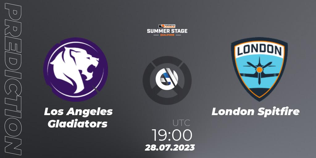 Los Angeles Gladiators vs London Spitfire: Match Prediction. 28.07.23, Overwatch, Overwatch League 2023 - Summer Stage Qualifiers