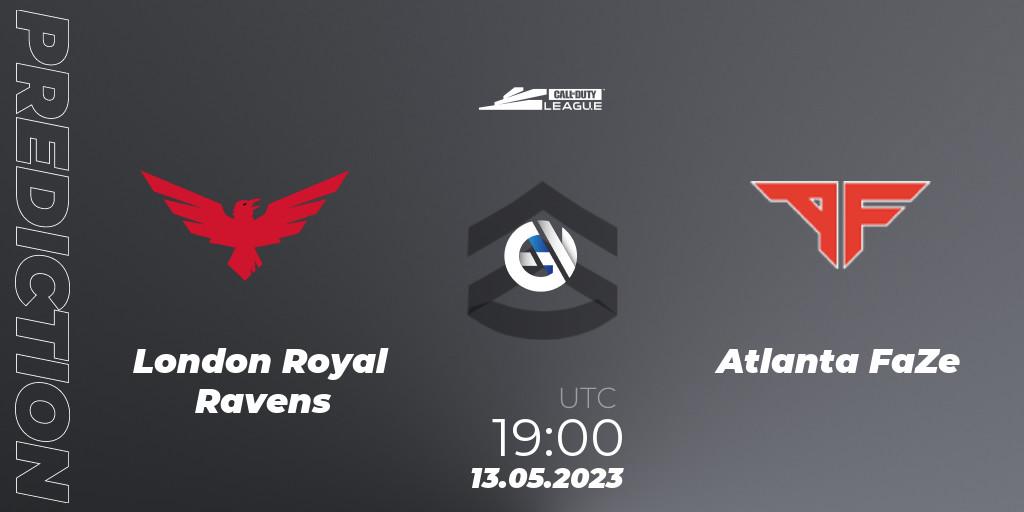 London Royal Ravens vs Atlanta FaZe: Match Prediction. 13.05.2023 at 19:00, Call of Duty, Call of Duty League 2023: Stage 5 Major Qualifiers