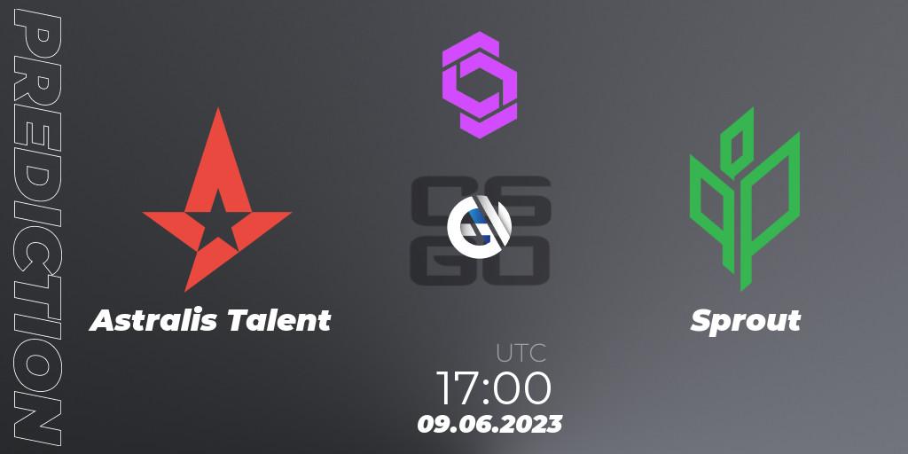 Astralis Talent vs Sprout: Match Prediction. 09.06.2023 at 13:45, Counter-Strike (CS2), CCT West Europe Series 4