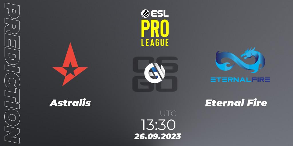 Astralis vs Eternal Fire: Match Prediction. 26.09.2023 at 13:30, Counter-Strike (CS2), ESL Pro League Season 18