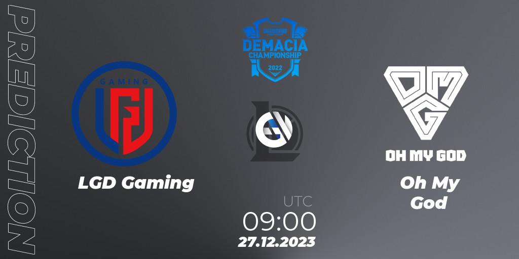 LGD Gaming vs Oh My God: Match Prediction. 27.12.2023 at 09:00, LoL, Demacia Cup 2023 Group Stage