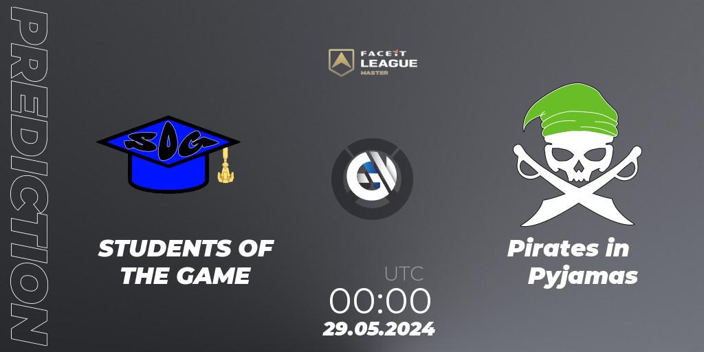 STUDENTS OF THE GAME vs Pirates in Pyjamas: Match Prediction. 08.06.2024 at 00:00, Overwatch, FACEIT League Season 1 - NA Master Road to EWC