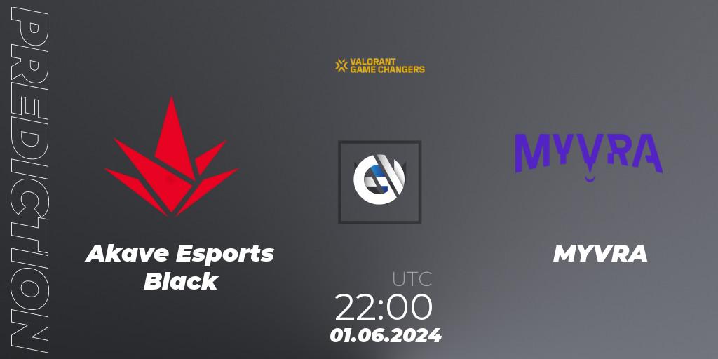 Akave Esports Black vs MYVRA: Match Prediction. 01.06.2024 at 19:00, VALORANT, VCT 2024: Game Changers LAN - Opening