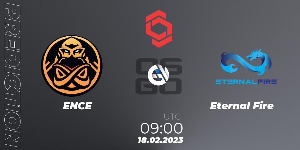 ENCE vs Eternal Fire: Match Prediction. 18.02.2023 at 09:00, Counter-Strike (CS2), CCT Central Europe Series Finals #1