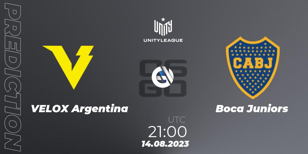 VELOX Argentina vs Boca Juniors: Match Prediction. 14.08.2023 at 21:00, Counter-Strike (CS2), LVP Unity League Argentina 2023