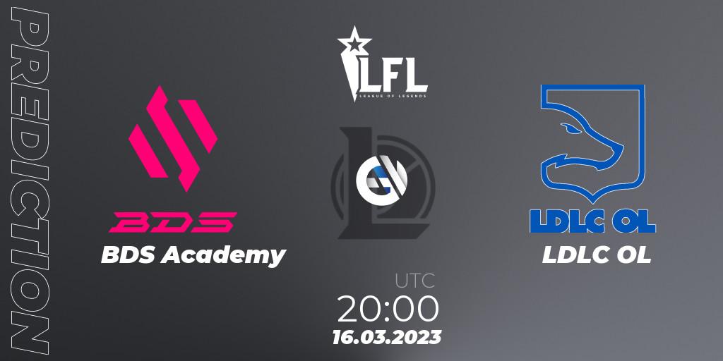 BDS Academy vs LDLC OL: Match Prediction. 16.03.2023 at 20:00, LoL, LFL Spring 2023 - Group Stage