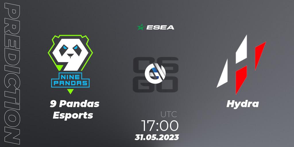 9 Pandas Esports vs Hydra: Match Prediction. 31.05.2023 at 17:00, Counter-Strike (CS2), ESEA Advanced Season 45 Europe