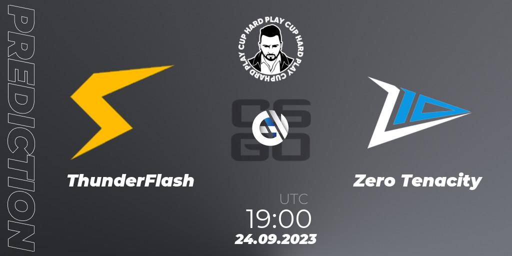 ThunderFlash vs Zero Tenacity: Match Prediction. 24.09.2023 at 19:30, Counter-Strike (CS2), Hard Play Cup #7