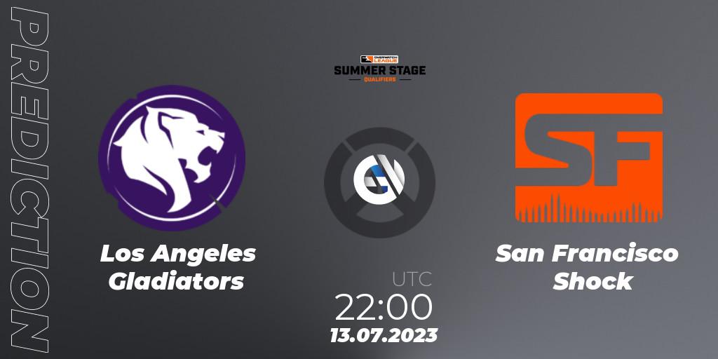 Los Angeles Gladiators vs San Francisco Shock: Match Prediction. 13.07.2023 at 22:00, Overwatch, Overwatch League 2023 - Summer Stage Qualifiers