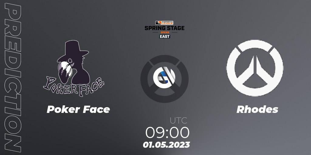 Poker Face vs Rhodes: Match Prediction. 01.05.2023 at 09:00, Overwatch, Overwatch League 2023 - Spring Stage Opens