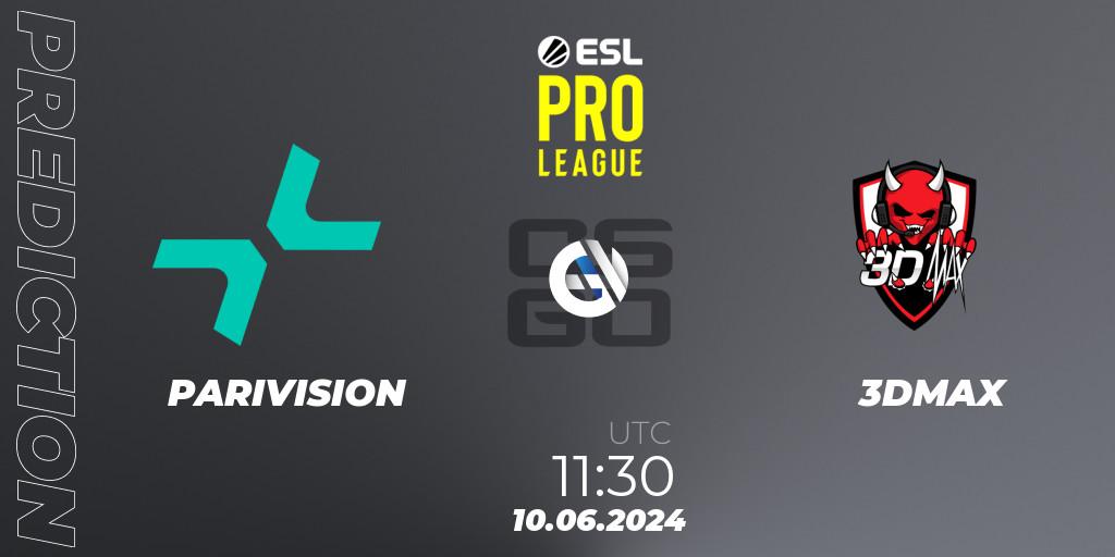 PARIVISION vs 3DMAX: Match Prediction. 10.06.2024 at 11:30, Counter-Strike (CS2), ESL Pro League Season 20: European Conference