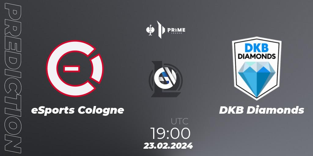 eSports Cologne vs DKB Diamonds: Match Prediction. 23.02.2024 at 19:00, LoL, Prime League 2nd Division