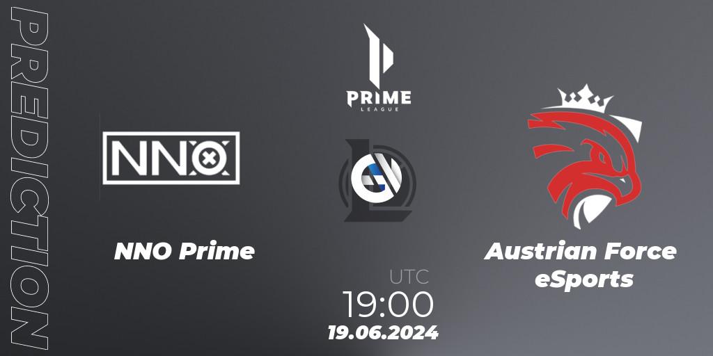 NNO Prime vs Austrian Force eSports: Match Prediction. 19.06.2024 at 19:00, LoL, Prime League Summer 2024